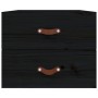 Mesita de noche de pared negro 50x36x40 cm de vidaXL, Taquillas y armarios de almacenamiento - Ref: Foro24-820984, Precio: 55...