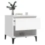 Mesitas de noche 2 uds madera contrachapada blanco 50x46x50 cm de vidaXL, Mesas auxiliares - Ref: Foro24-819549, Precio: 67,3...