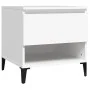 Mesitas de noche 2 uds madera contrachapada blanco 50x46x50 cm de vidaXL, Mesas auxiliares - Ref: Foro24-819549, Precio: 67,3...