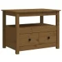 Mesa de centro de madera maciza de pino marrón miel 71x49x55 cm de vidaXL, Mesas de centro - Ref: Foro24-820939, Precio: 109,...
