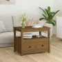 Mesa de centro de madera maciza de pino marrón miel 71x49x55 cm de vidaXL, Mesas de centro - Ref: Foro24-820939, Precio: 109,...