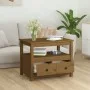 Mesa de centro de madera maciza de pino marrón miel 71x49x55 cm de vidaXL, Mesas de centro - Ref: Foro24-820939, Precio: 109,...