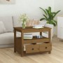 Mesa de centro de madera maciza de pino marrón miel 71x49x55 cm de vidaXL, Mesas de centro - Ref: Foro24-820939, Precio: 111,...