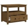 Mesa de centro de madera maciza de pino marrón miel 71x49x55 cm de vidaXL, Mesas de centro - Ref: Foro24-820939, Precio: 109,...
