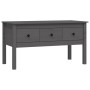 Mesa de centro de madera maciza de pino gris 102x49x55 cm de vidaXL, Mesas de centro - Ref: Foro24-820943, Precio: 121,07 €, ...