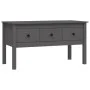 Mesa de centro de madera maciza de pino gris 102x49x55 cm de vidaXL, Mesas de centro - Ref: Foro24-820943, Precio: 119,51 €, ...