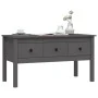 Mesa de centro de madera maciza de pino gris 102x49x55 cm de vidaXL, Mesas de centro - Ref: Foro24-820943, Precio: 119,51 €, ...