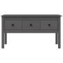 Mesa de centro de madera maciza de pino gris 102x49x55 cm de vidaXL, Mesas de centro - Ref: Foro24-820943, Precio: 121,07 €, ...