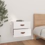 Mesitas de noche de pared 2 uds blanco 50x36x40 cm de vidaXL, Taquillas y armarios de almacenamiento - Ref: Foro24-820979, Pr...