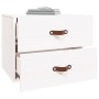 Mesitas de noche de pared 2 uds blanco 50x36x40 cm de vidaXL, Taquillas y armarios de almacenamiento - Ref: Foro24-820979, Pr...
