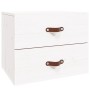 Mesitas de noche de pared 2 uds blanco 50x36x40 cm de vidaXL, Taquillas y armarios de almacenamiento - Ref: Foro24-820979, Pr...