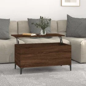 Brown oak plywood coffee table 90x44.5x45 cm by vidaXL, Coffee table - Ref: Foro24-819595, Price: 69,45 €, Discount: %