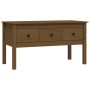 Mesa de centro madera maciza de pino marrón miel 102x49x55 cm de vidaXL, Mesas de centro - Ref: Foro24-820944, Precio: 120,33...