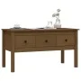 Mesa de centro madera maciza de pino marrón miel 102x49x55 cm de vidaXL, Mesas de centro - Ref: Foro24-820944, Precio: 118,79...