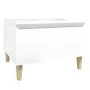 Mesa auxiliar de madera contrachapada blanco brillo 50x46x35 cm de vidaXL, Mesas auxiliares - Ref: Foro24-819504, Precio: 46,...
