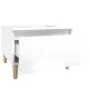 Mesa auxiliar de madera contrachapada blanco brillo 50x46x35 cm de vidaXL, Mesas auxiliares - Ref: Foro24-819504, Precio: 46,...