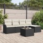 Conjunto de sofá de jardín 6 pcs Negro ratán sintético en Sofás de exterior | Comprar online en Foru.es