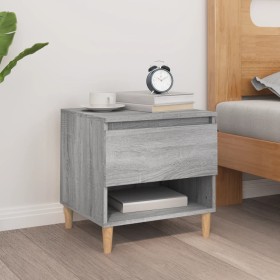 Mesita de noche madera contrachapada gris Sonoma 50x46x50 cm de vidaXL, Mesitas de noche - Ref: Foro24-819544, Precio: 44,71 ...