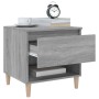 Mesita de noche madera contrachapada gris Sonoma 50x46x50 cm de vidaXL, Mesitas de noche - Ref: Foro24-819544, Precio: 44,71 ...