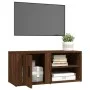 Mueble para TV madera contrachapada roble marrón 80x31,5x36 cm de vidaXL, Muebles TV - Ref: Foro24-819450, Precio: 44,92 €, D...