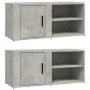 Mueble TV 2 uds madera contrachapada gris hormigón 80x31,5x36cm de vidaXL, Muebles TV - Ref: Foro24-819445, Precio: 71,32 €, ...