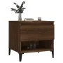 Side tables 2 units brown oak plywood 50x46x50 cm by vidaXL, Side tables - Ref: Foro24-819563, Price: 79,07 €, Discount: %