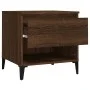 Side tables 2 units brown oak plywood 50x46x50 cm by vidaXL, Side tables - Ref: Foro24-819563, Price: 79,07 €, Discount: %