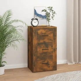 Aparador madera contrachapada color roble ahumado 40x33x70 cm de vidaXL, Aparadores - Ref: Foro24-819425, Precio: 71,70 €, De...