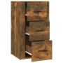 Aparador madera contrachapada color roble ahumado 40x33x70 cm de vidaXL, Aparadores - Ref: Foro24-819425, Precio: 72,72 €, De...