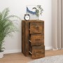 Aparador madera contrachapada color roble ahumado 40x33x70 cm de vidaXL, Aparadores - Ref: Foro24-819425, Precio: 72,72 €, De...