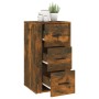 Aparador madera contrachapada color roble ahumado 40x33x70 cm de vidaXL, Aparadores - Ref: Foro24-819425, Precio: 72,72 €, De...