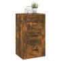 Aparador madera contrachapada color roble ahumado 40x33x70 cm de vidaXL, Aparadores - Ref: Foro24-819425, Precio: 72,72 €, De...