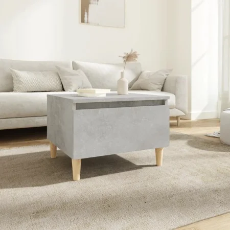 Concrete gray plywood side table 50x46x35 cm by vidaXL, Side tables - Ref: Foro24-819508, Price: 42,06 €, Discount: %