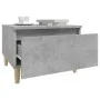 Concrete gray plywood side table 50x46x35 cm by vidaXL, Side tables - Ref: Foro24-819508, Price: 42,06 €, Discount: %