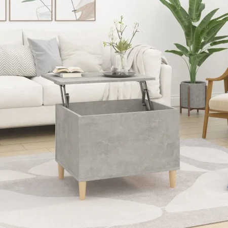 Mesa de centro madera contrachapada gris hormigón 60x44,5x45 cm de vidaXL, Mesas de centro - Ref: Foro24-819568, Precio: 73,7...