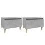 Mesas auxiliares 2 uds contrachapada gris hormigón 50x46x35 cm de vidaXL, Mesas auxiliares - Ref: Foro24-819509, Precio: 72,8...
