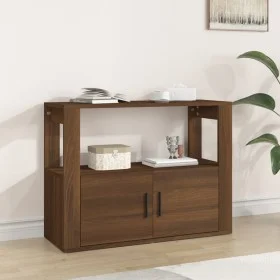 Aparador de madera contrachapada marrón roble 80x30x60 cm de vidaXL, Aparadores - Ref: Foro24-819459, Precio: 64,30 €, Descue...