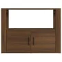 Aparador de madera contrachapada marrón roble 80x30x60 cm de vidaXL, Aparadores - Ref: Foro24-819459, Precio: 64,30 €, Descue...