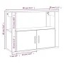 Aparador de madera contrachapada marrón roble 80x30x60 cm de vidaXL, Aparadores - Ref: Foro24-819459, Precio: 64,30 €, Descue...