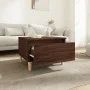 Mesa auxiliar madera contrachapada roble marrón 50x46x35 cm de vidaXL, Mesas auxiliares - Ref: Foro24-819514, Precio: 37,67 €...