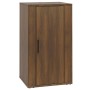 Aparador de madera contrachapada marrón roble 40x33x70 cm de vidaXL, Aparadores - Ref: Foro24-819419, Precio: 54,76 €, Descue...