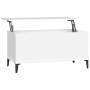 Mesa de centro madera contrachapada blanco 90x44,5x45 cm de vidaXL, Mesas de centro - Ref: Foro24-819588, Precio: 61,12 €, De...