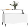Mesa de centro madera contrachapada blanco 90x44,5x45 cm de vidaXL, Mesas de centro - Ref: Foro24-819588, Precio: 61,12 €, De...