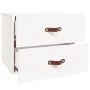Mesita de noche de pared blanco 50x36x40 cm de vidaXL, Taquillas y armarios de almacenamiento - Ref: Foro24-820978, Precio: 5...