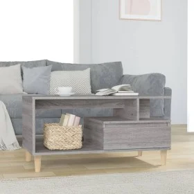 Sonoma gray plywood coffee table 90x49x45 cm by vidaXL, Coffee table - Ref: Foro24-819618, Price: 63,73 €, Discount: %