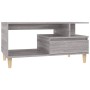 Mesa de centro madera contrachapada gris Sonoma 90x49x45 cm de vidaXL, Mesas de centro - Ref: Foro24-819618, Precio: 64,44 €,...