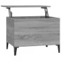 Sonoma-Couchtisch aus grauem Sperrholz, 60 x 44,5 x 45 cm von vidaXL, Couchtisch - Ref: Foro24-819578, Preis: 70,43 €, Rabatt: %