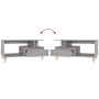Mesa de centro madera contrachapada gris Sonoma 90x49x45 cm de vidaXL, Mesas de centro - Ref: Foro24-819618, Precio: 64,44 €,...