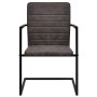 Sillas voladizas de comedor 4 unidades cuero sintético marrón de vidaXL, Sillas de comedor - Ref: Foro24-272413, Precio: 381,...