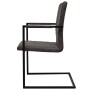 Sillas voladizas de comedor 4 unidades cuero sintético marrón de vidaXL, Sillas de comedor - Ref: Foro24-272413, Precio: 381,...